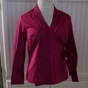 LANE BRYANT FUSCIA BLOUSE 14/16